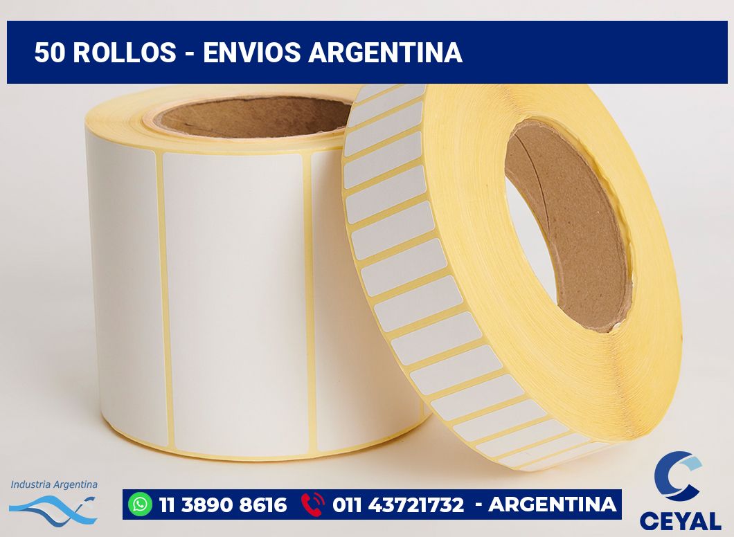 50 Rollos - envios argentina