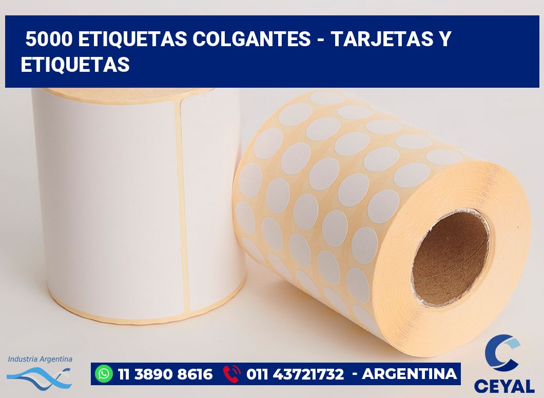 5000 Etiquetas colgantes - tarjetas y etiquetas