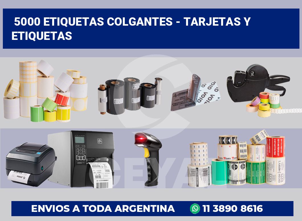 5000 Etiquetas colgantes – tarjetas y etiquetas