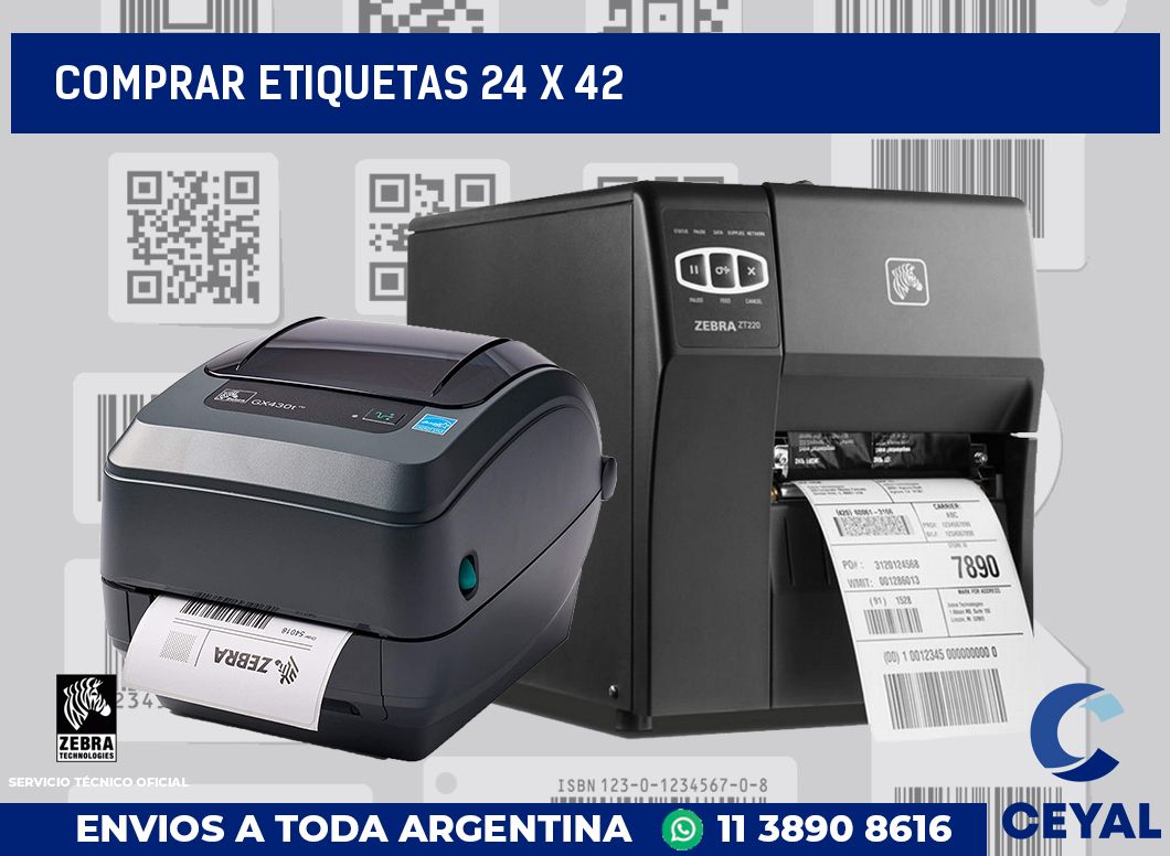 Comprar etiquetas 24 x 42