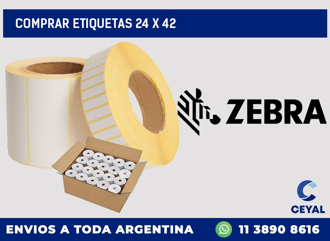 Comprar etiquetas 24 x 42