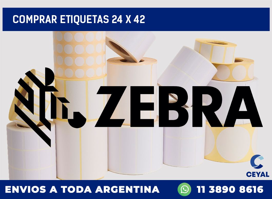 Comprar etiquetas 24 x 42