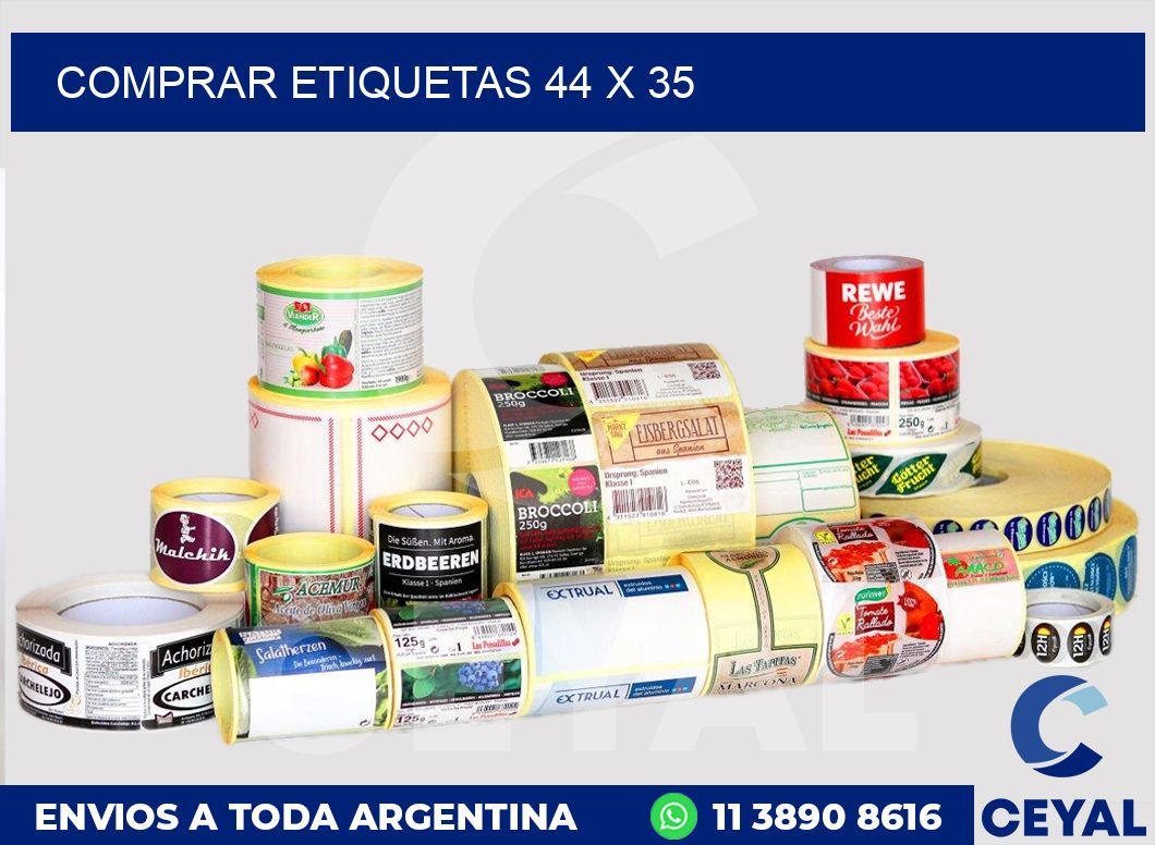 Comprar etiquetas 44 x 35