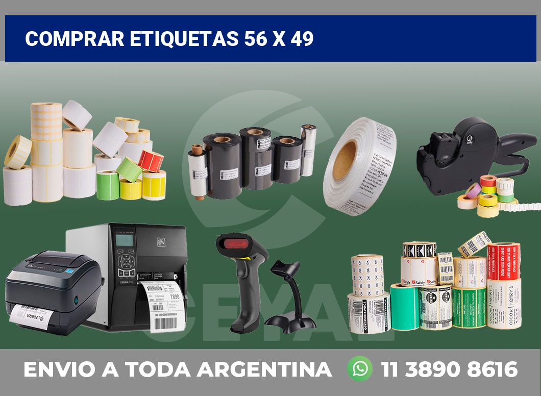 Comprar etiquetas 56 x 49