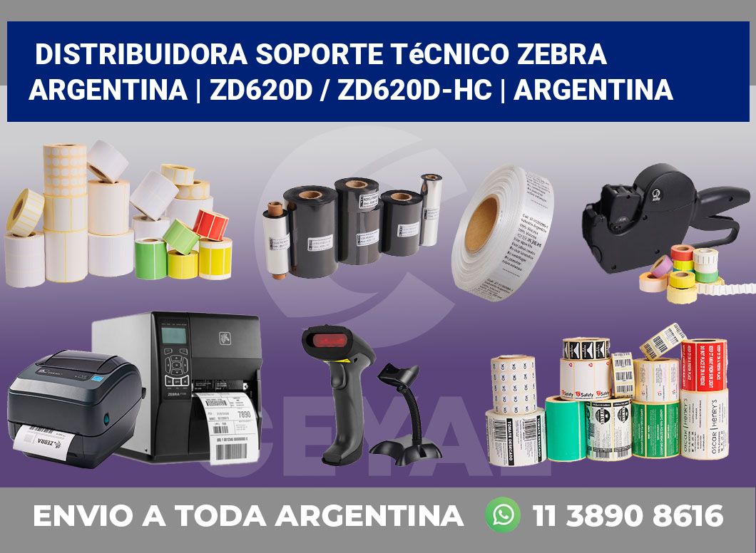 Distribuidora soporte técnico Zebra Argentina | ZD620d / ZD620d‑HC | Argentina