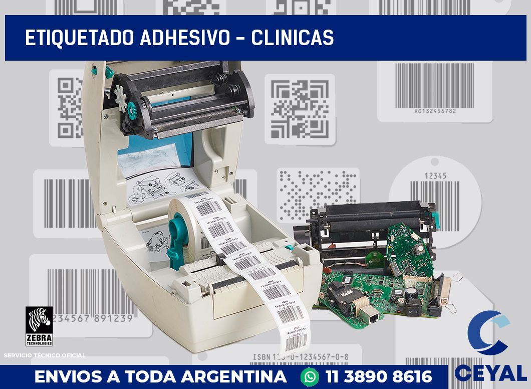 Etiquetado adhesivo - clinicas