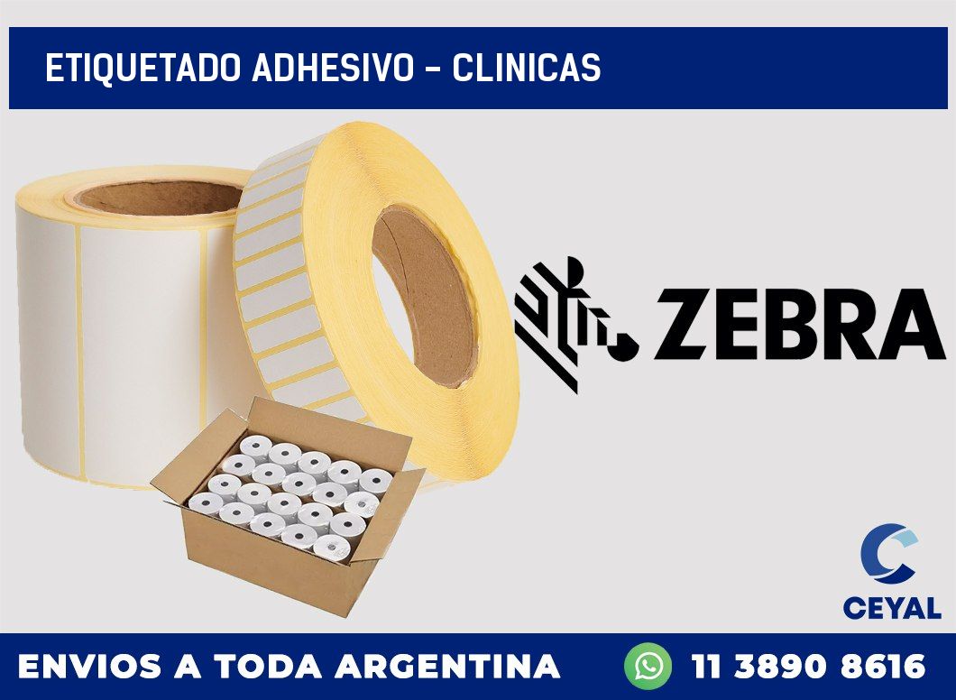 Etiquetado adhesivo - clinicas