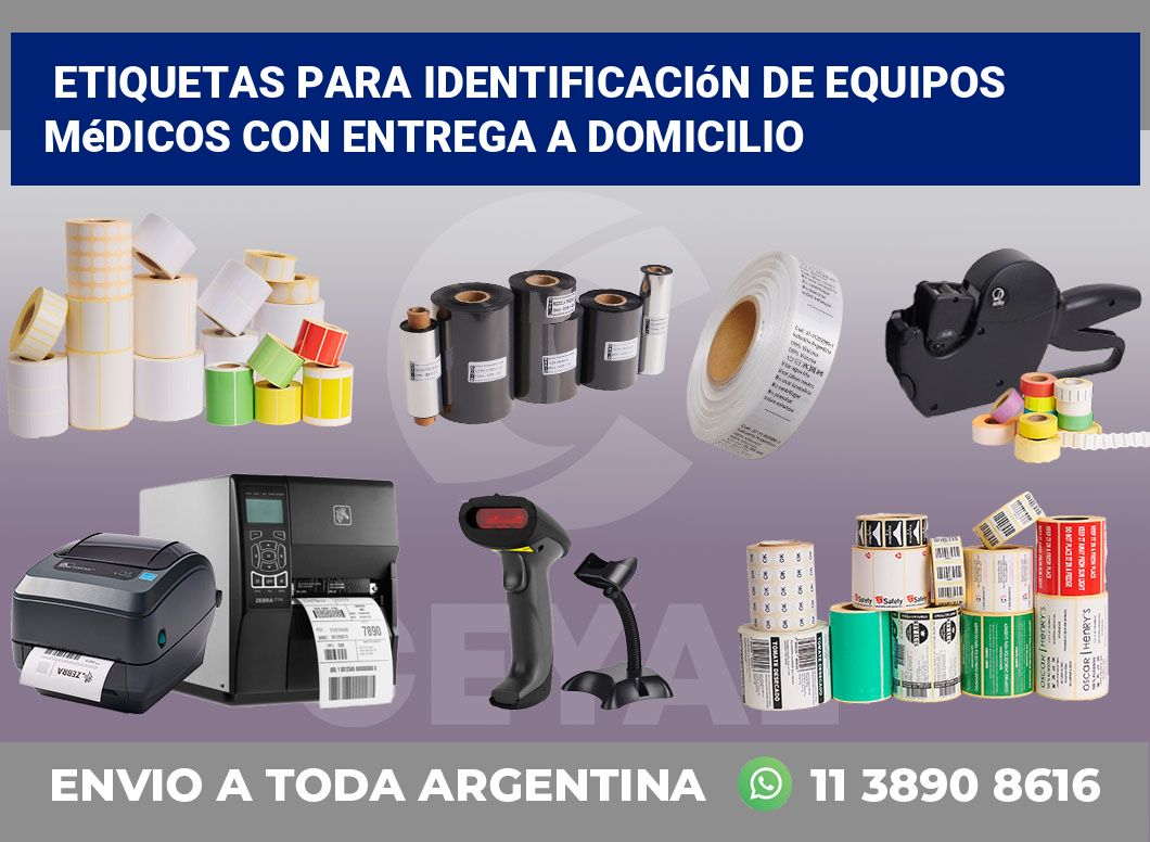 Etiquetas para Identificación de Equipos Médicos con Entrega a Domicilio