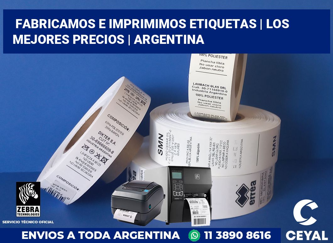 Fabricamos e imprimimos etiquetas | Los mejores precios | Argentina