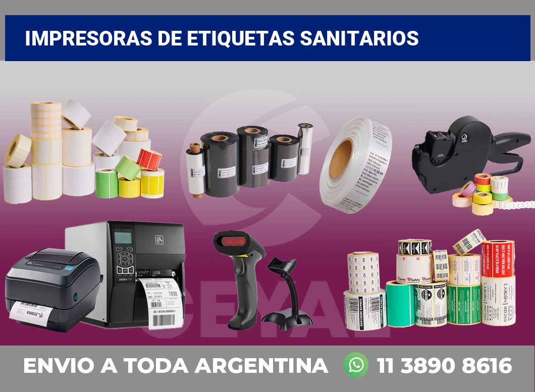 Impresoras de etiquetas Sanitarios