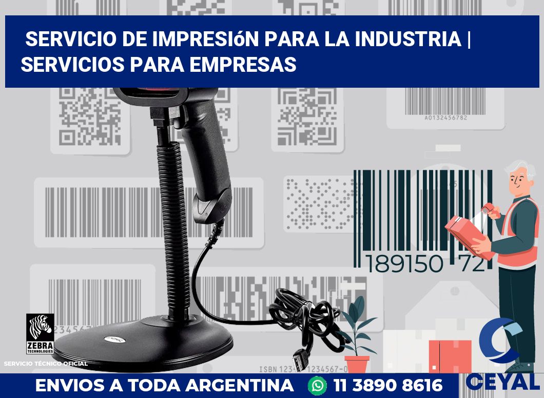 Servicio de impresión para la industria | Servicios para empresas