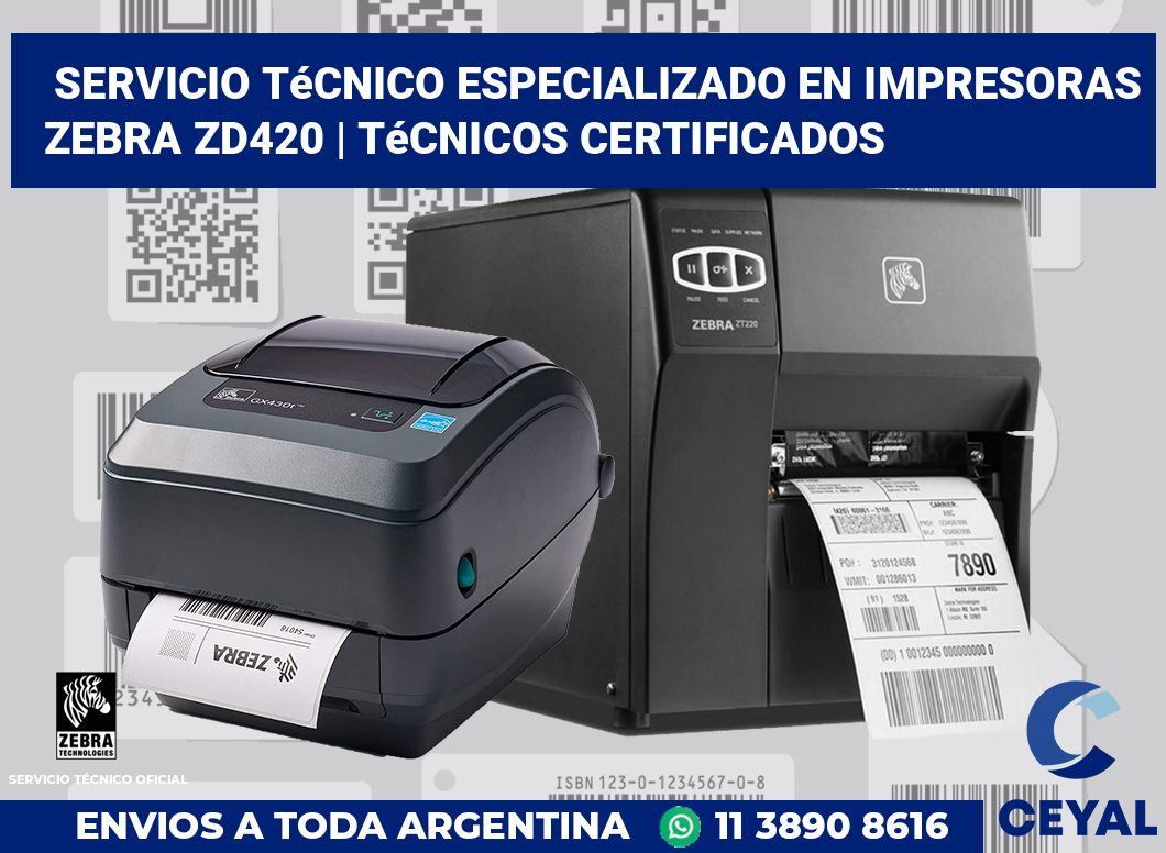 Servicio técnico especializado en impresoras Zebra ZD420 | Técnicos certificados