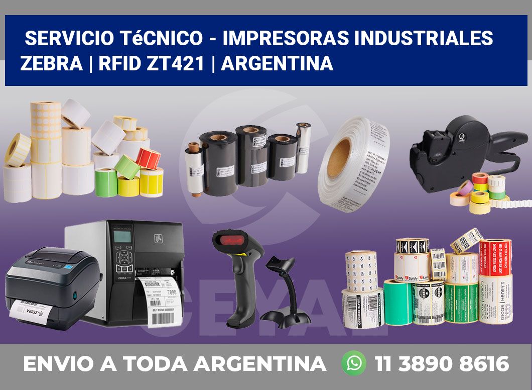 Servicio técnico – impresoras industriales Zebra | RFID ZT421 | Argentina