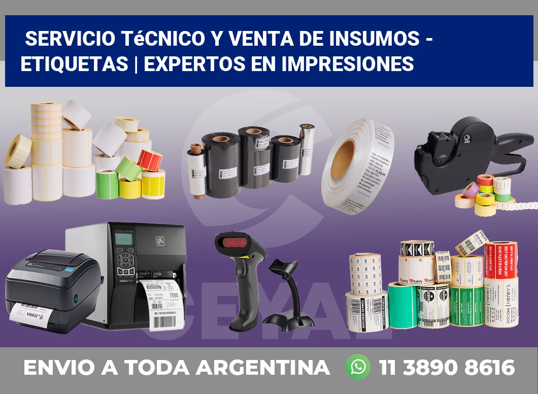 Servicio técnico y venta de insumos – Etiquetas | Expertos en impresiones