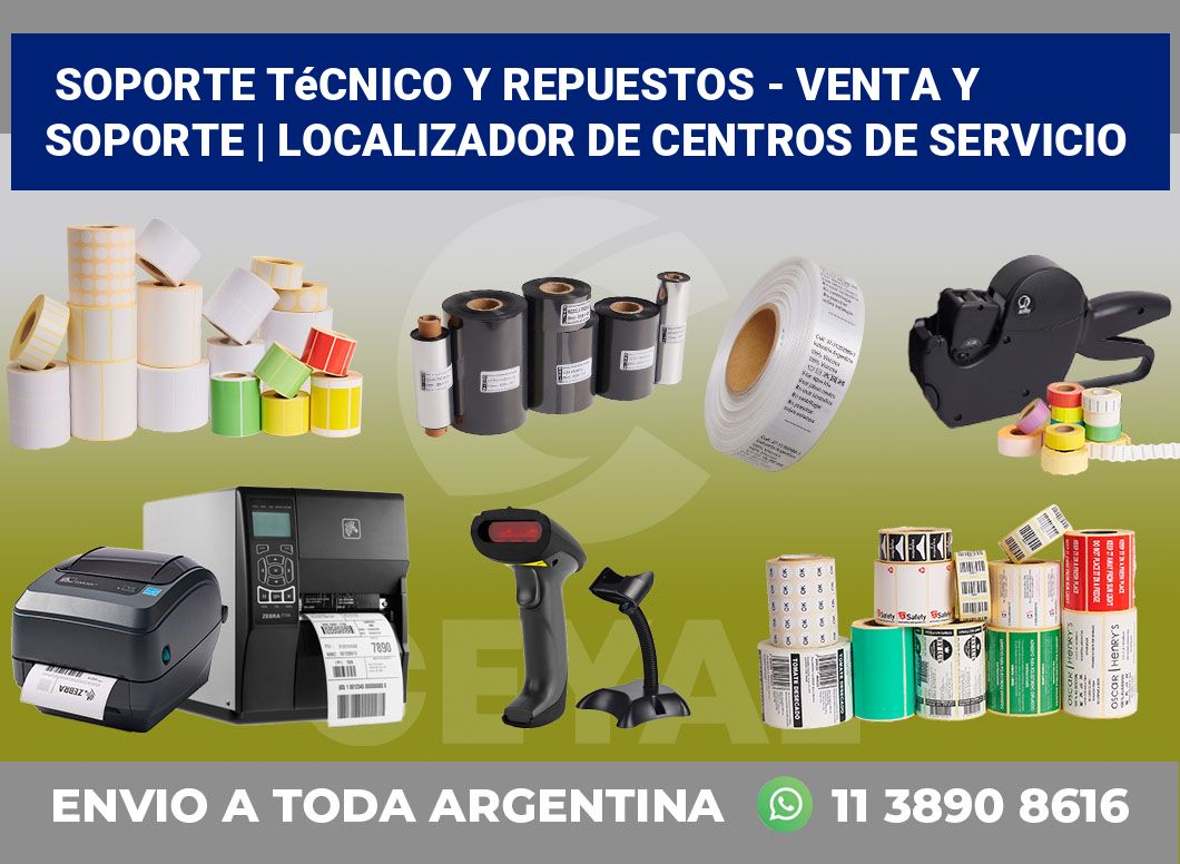 Soporte Técnico y Repuestos – Venta y soporte | Localizador de centros de servicio