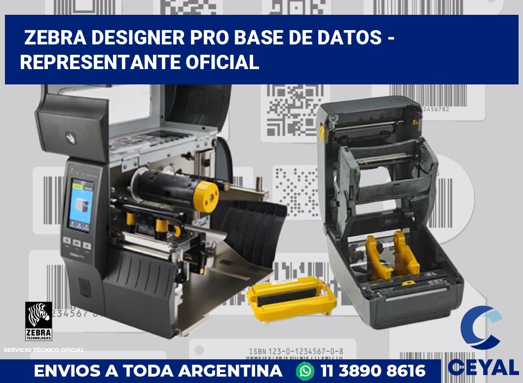 Zebra Designer PRO Base de Datos - Representante oficial