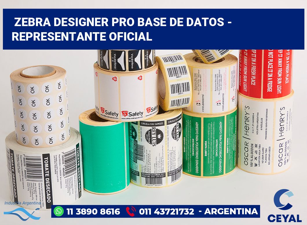 Zebra Designer PRO Base de Datos - Representante oficial