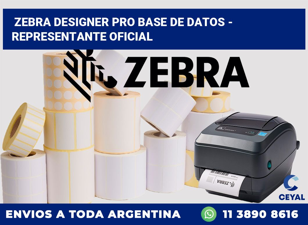 Zebra Designer PRO Base de Datos – Representante oficial