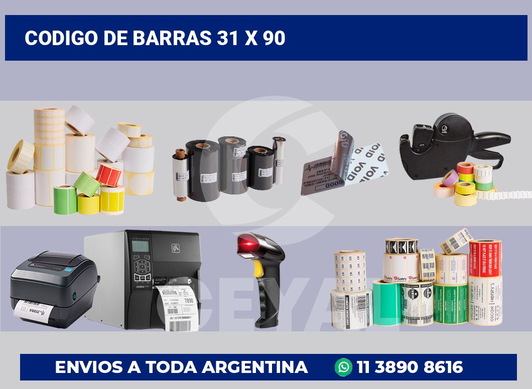 codigo de barras 31 x 90