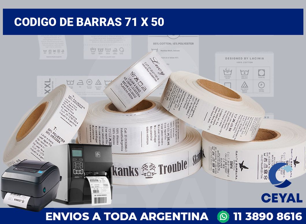 codigo de barras 71 x 50