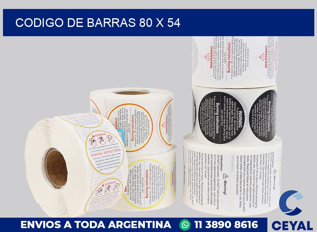 codigo de barras 80 x 54