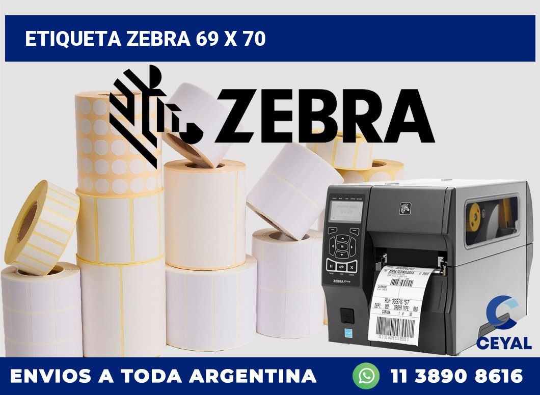 etiqueta zebra 69 x 70