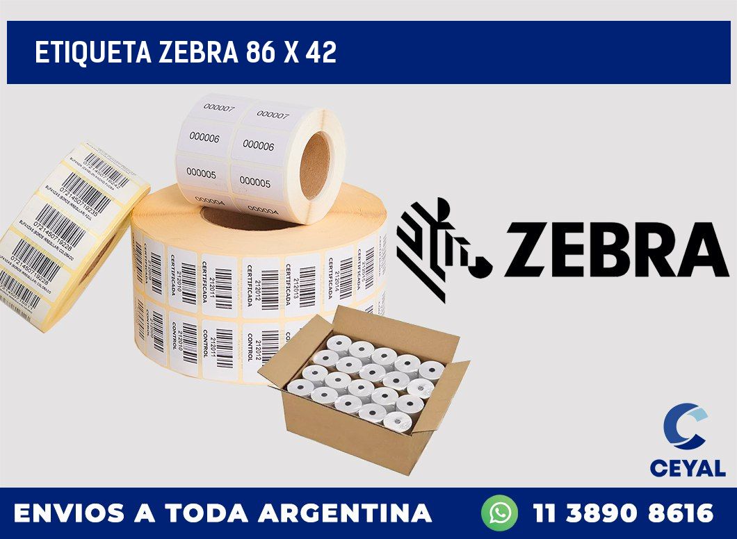 etiqueta zebra 86 x 42