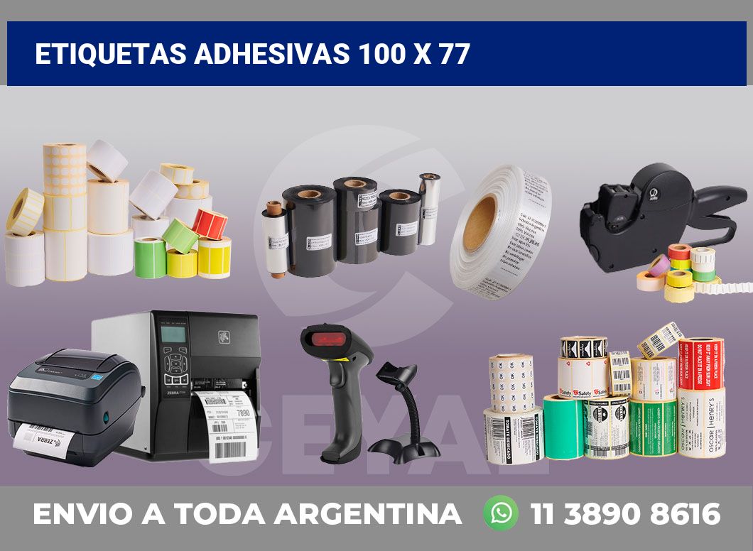 etiquetas adhesivas 100 x 77