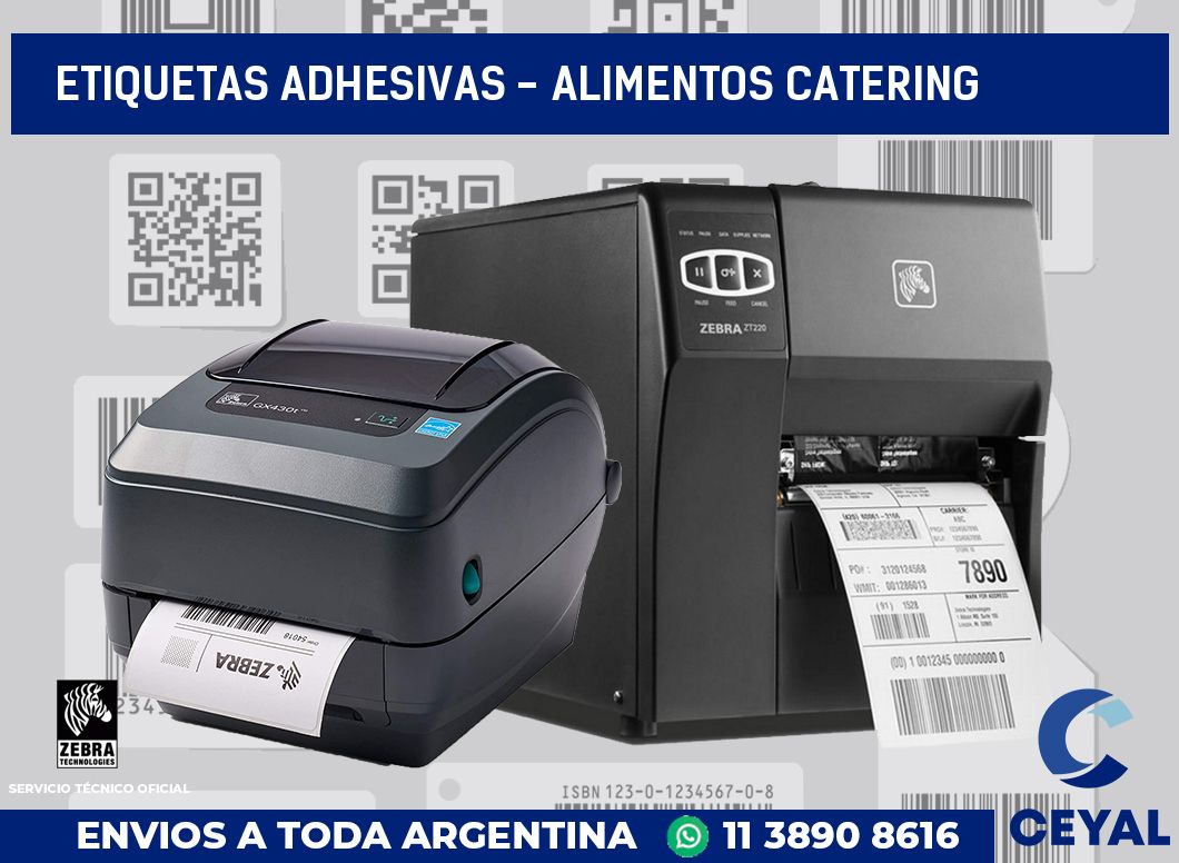 etiquetas adhesivas - alimentos catering