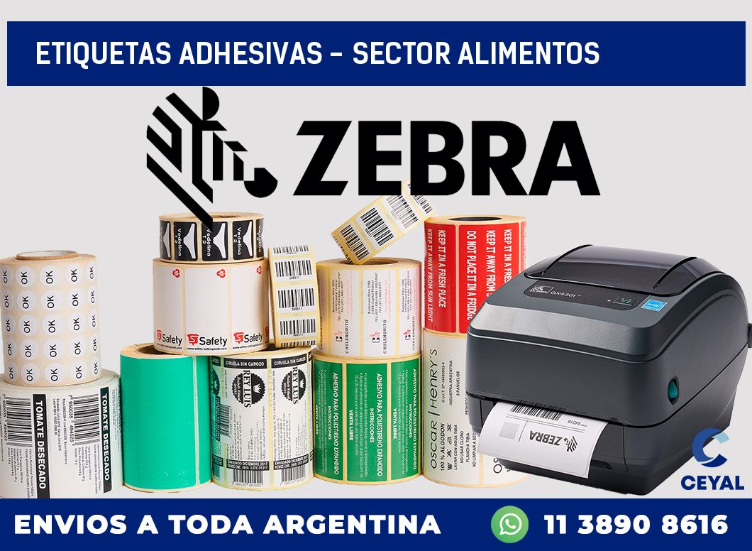 etiquetas adhesivas – sector alimentos