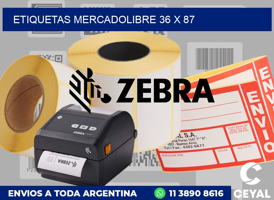 etiquetas mercadolibre 36 x 87