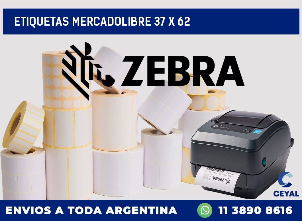 etiquetas mercadolibre 37 x 62