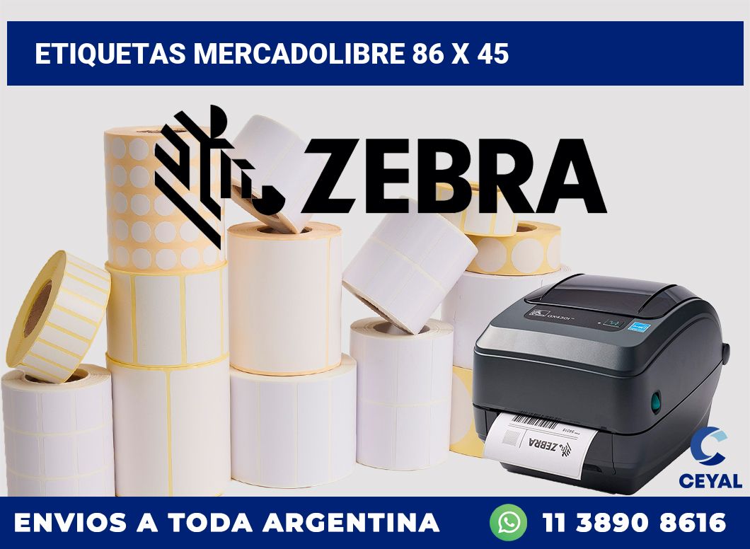 etiquetas mercadolibre 86 x 45