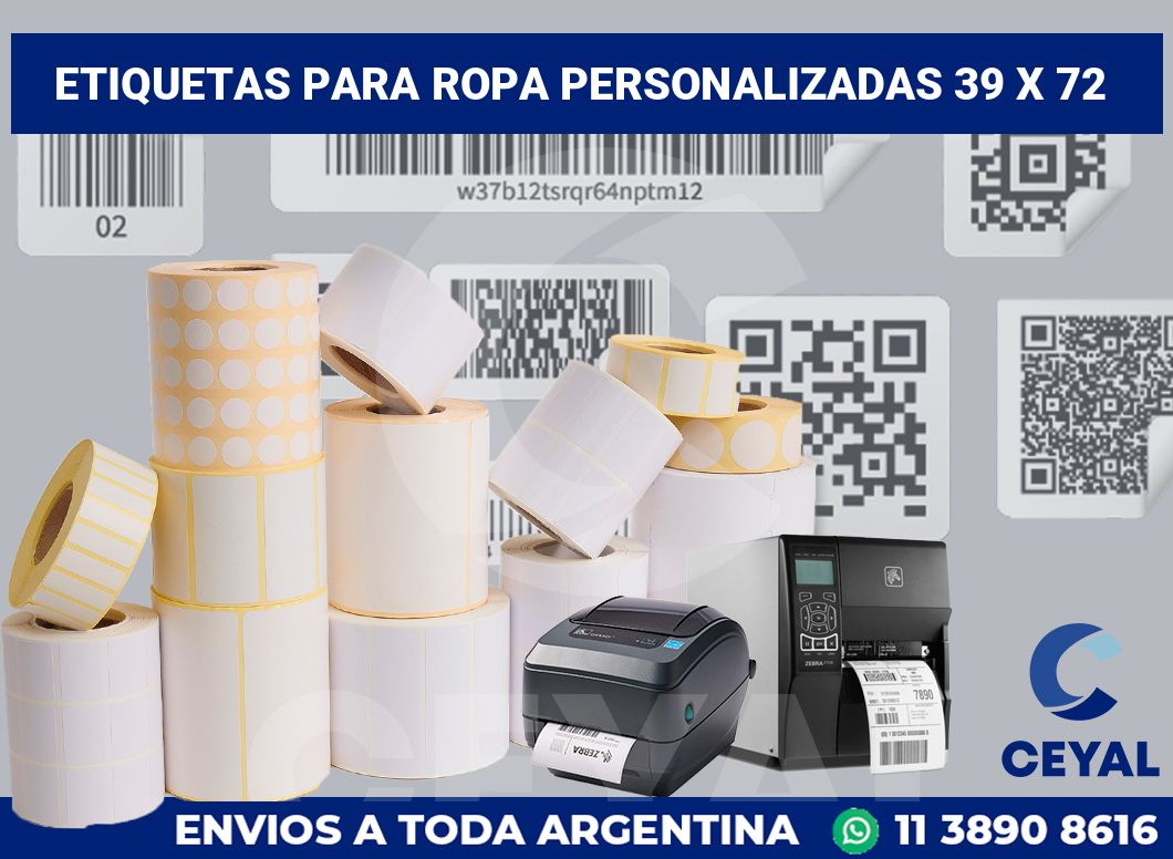 etiquetas para ropa personalizadas 39 x 72