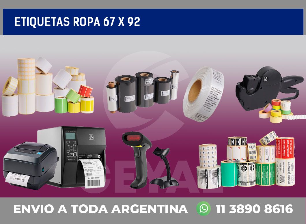 etiquetas ropa 67 x 92