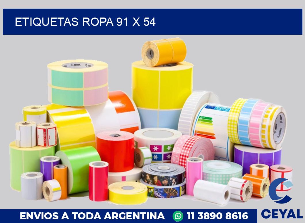 etiquetas ropa 91 x 54