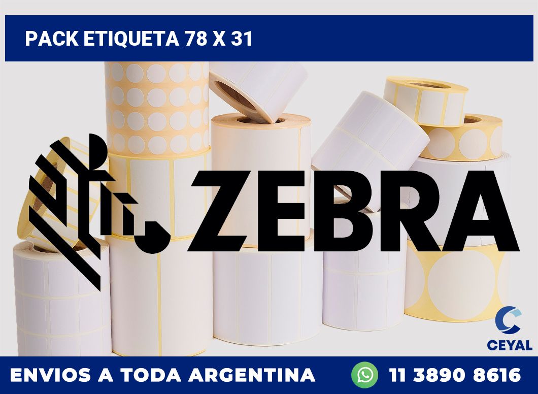 pack etiqueta 78 x 31