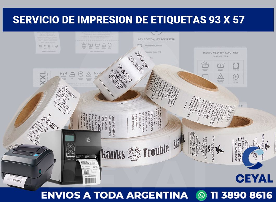 servicio de impresion de etiquetas 93 x 57