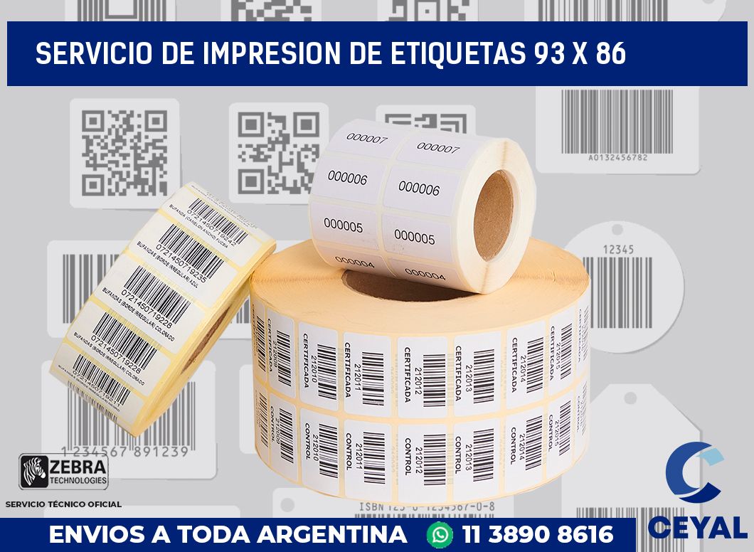 servicio de impresion de etiquetas 93 x 86