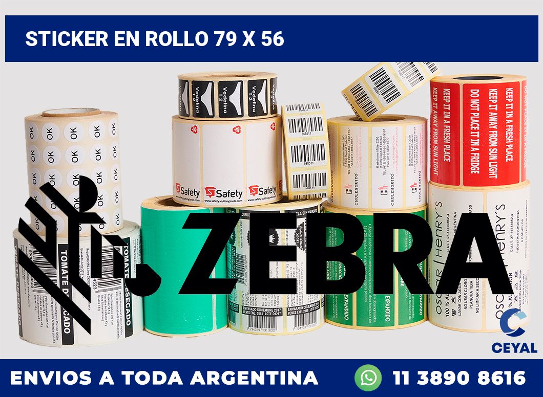 sticker en rollo 79 x 56