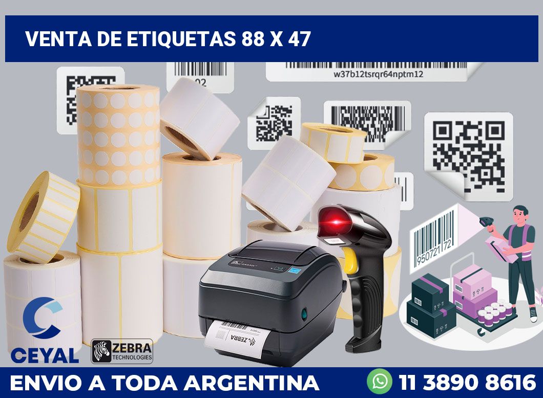 venta de etiquetas 88 x 47