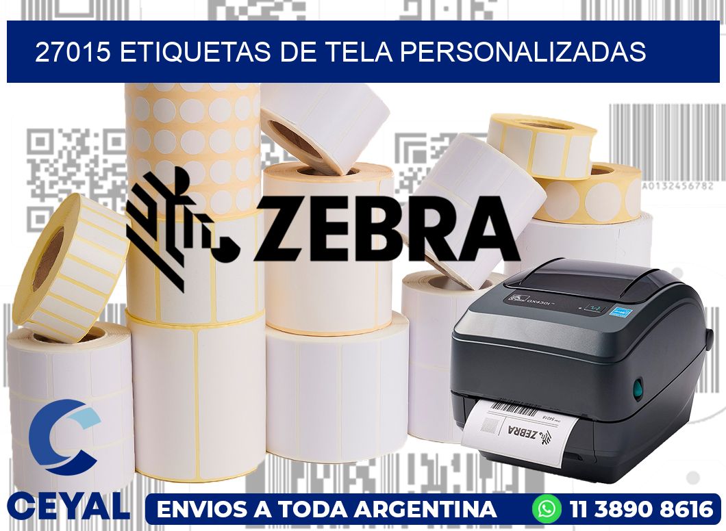 27015 Etiquetas de tela personalizadas