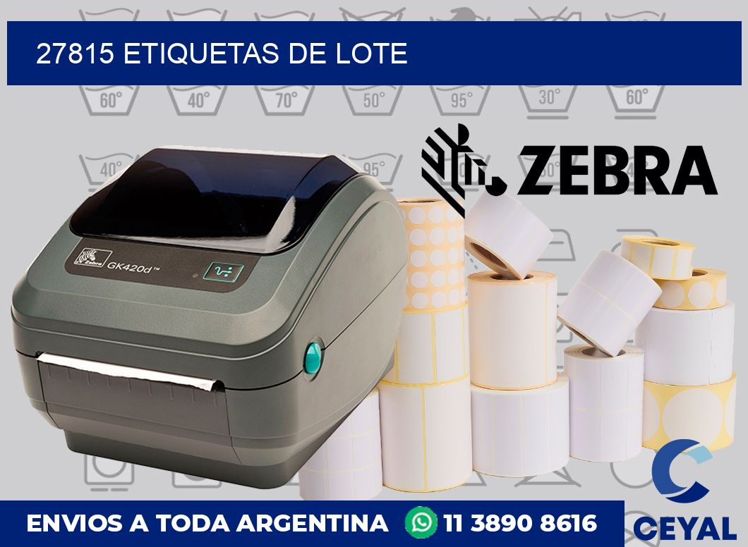 27815 Etiquetas de lote