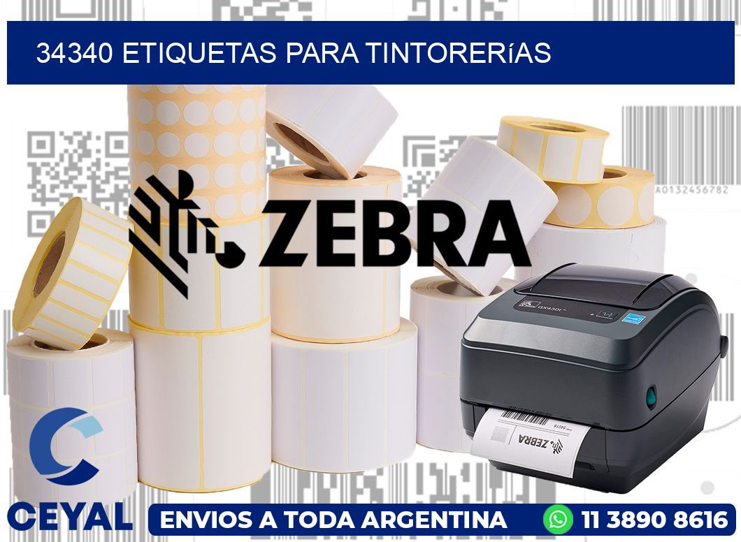 34340 Etiquetas para tintorerías