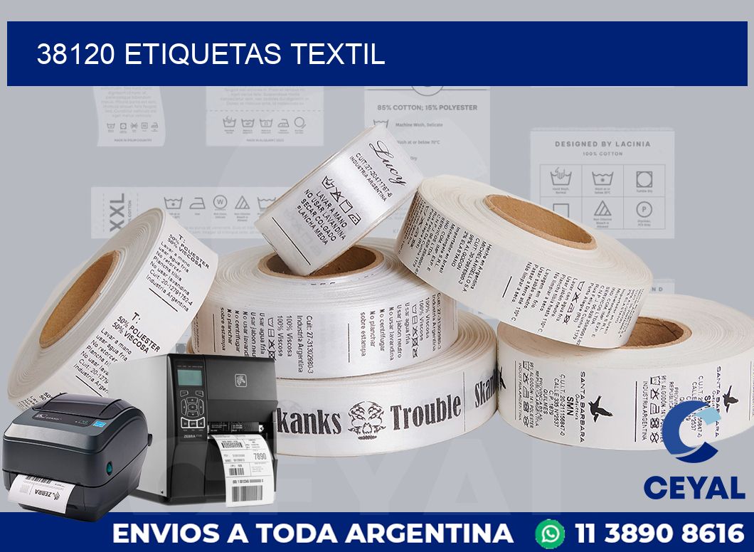 38120 etiquetas textil