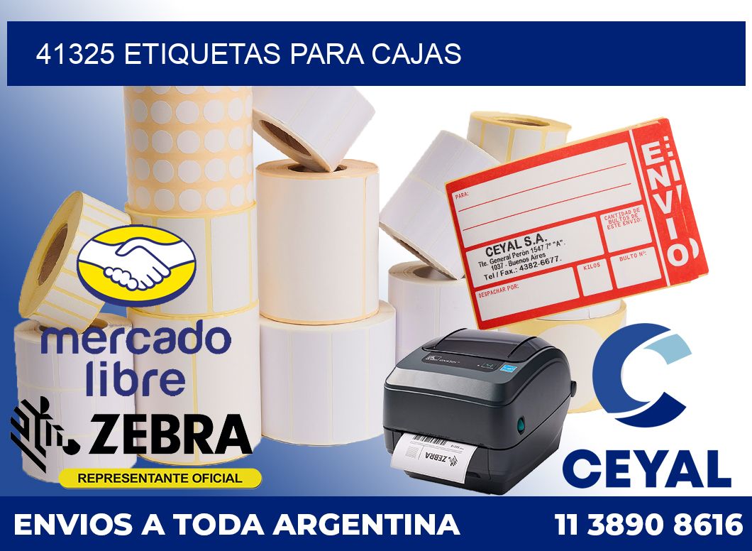 41325 etiquetas para cajas