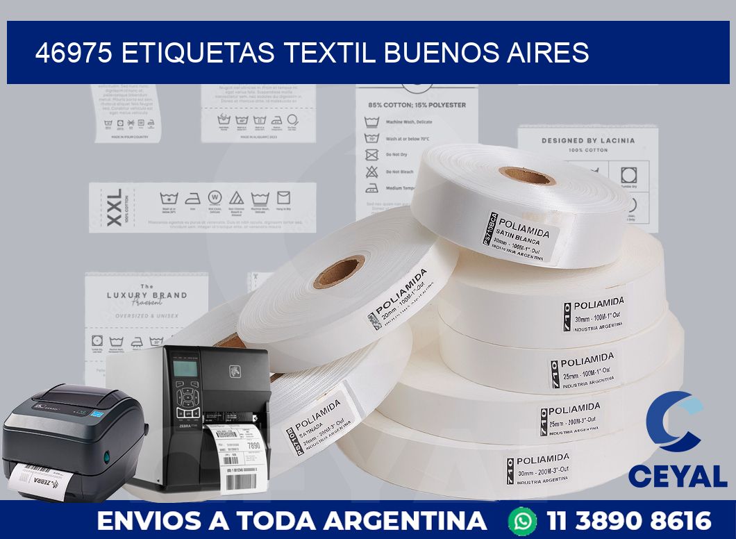 46975 etiquetas textil buenos aires