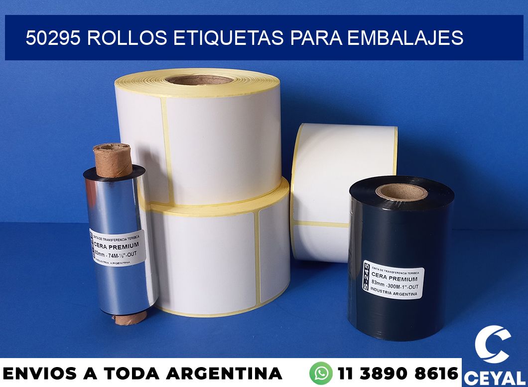 50295 rollos etiquetas para embalajes