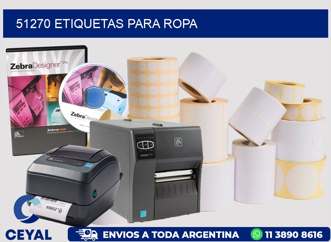 51270 Etiquetas para ropa