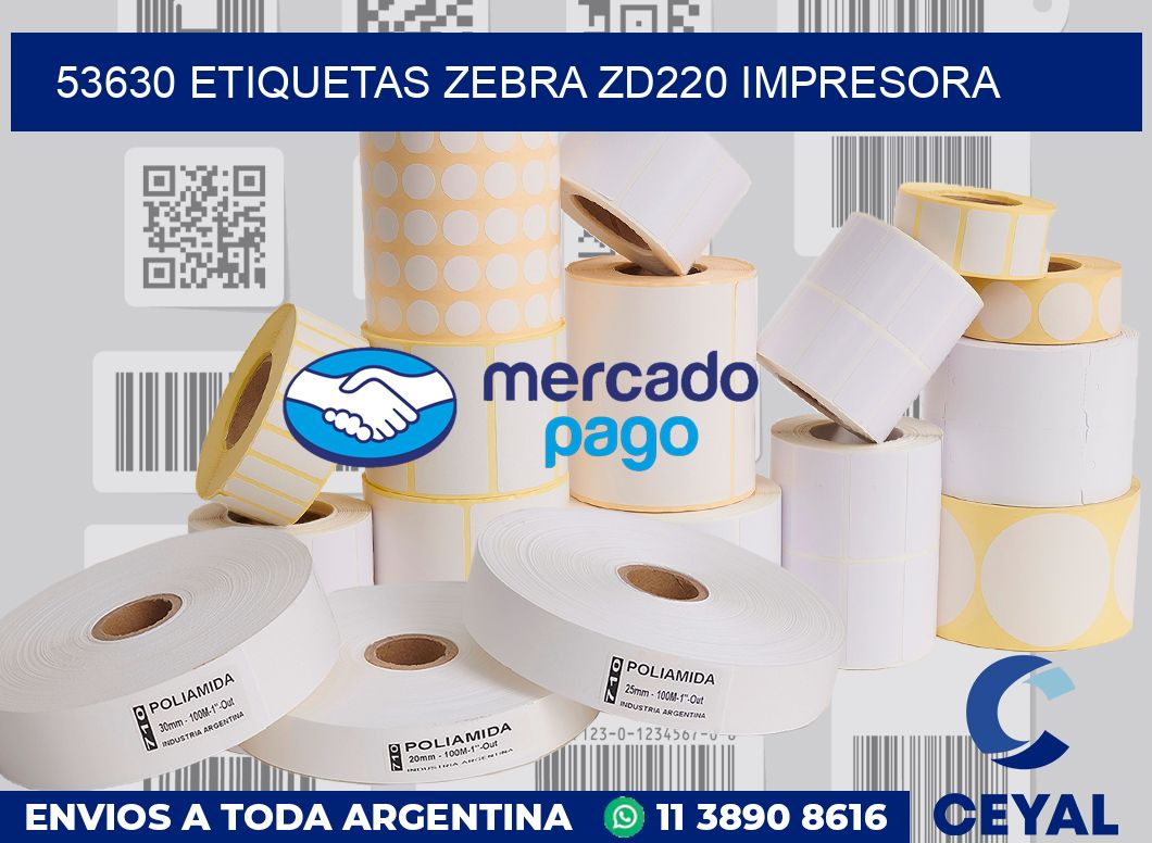 53630 etiquetas Zebra zd220 impresora